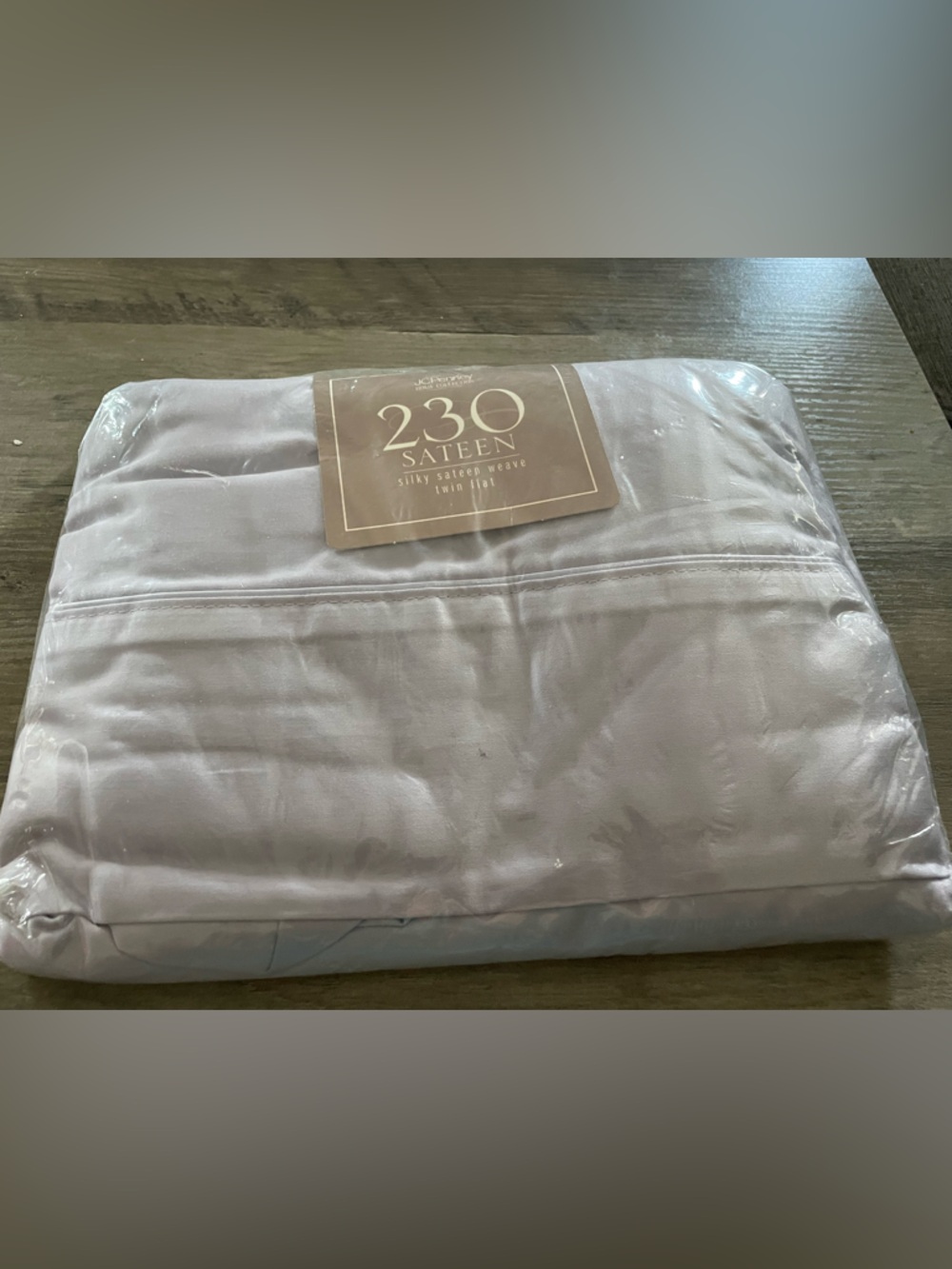 Vtg JCP Home collection 230 count soft lilac silky Sateen weave twin flat
Sheet